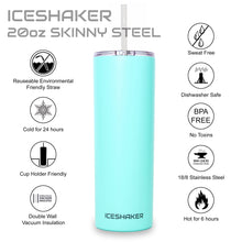 Ice Shaker 20oz Skinny Tumbler - Mermaid