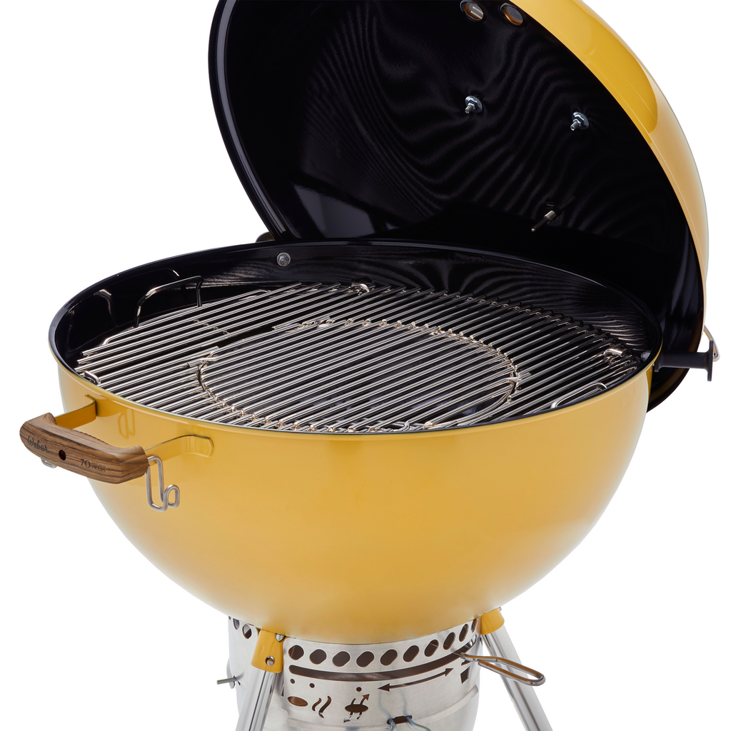 Weber - 70th Anniversary Kettle 22" Charcoal Grill - Hot Rod Yellow