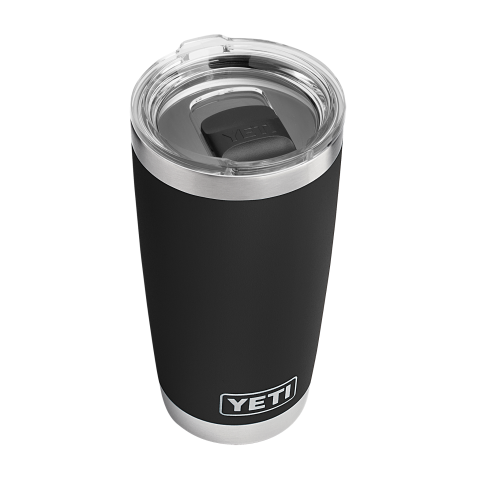 Yeti Rambler 591ml/ 20oz Tumbler with Magslider Lid-Black-Luxe Barbeque Company, Winnipeg, Canada