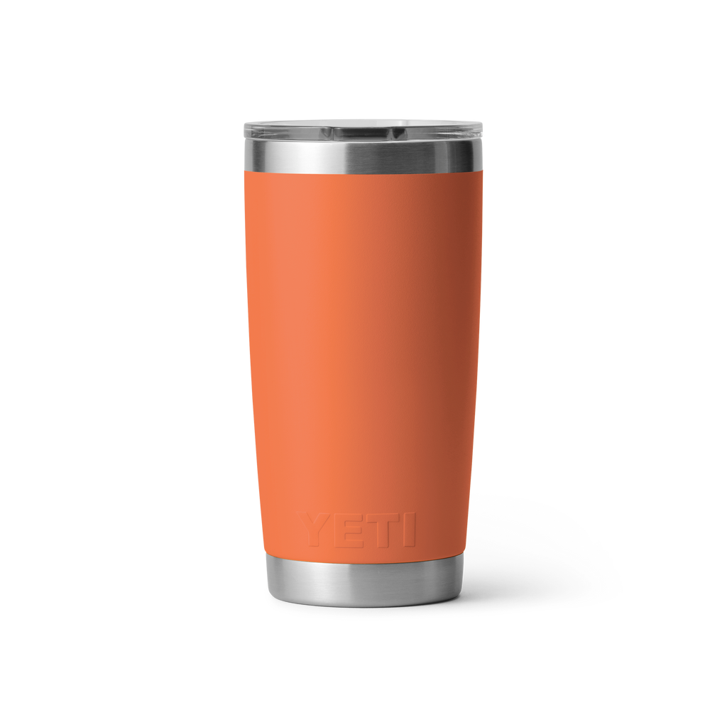 Desert Clay Orange YETI Rambler 20 oz Travel Mug with Magslider Lid & Handle