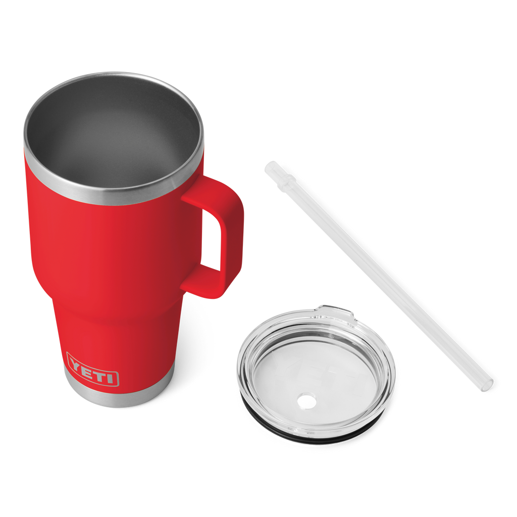 Yeti Rambler 35oz Mug With Straw Lid - Rescue Red