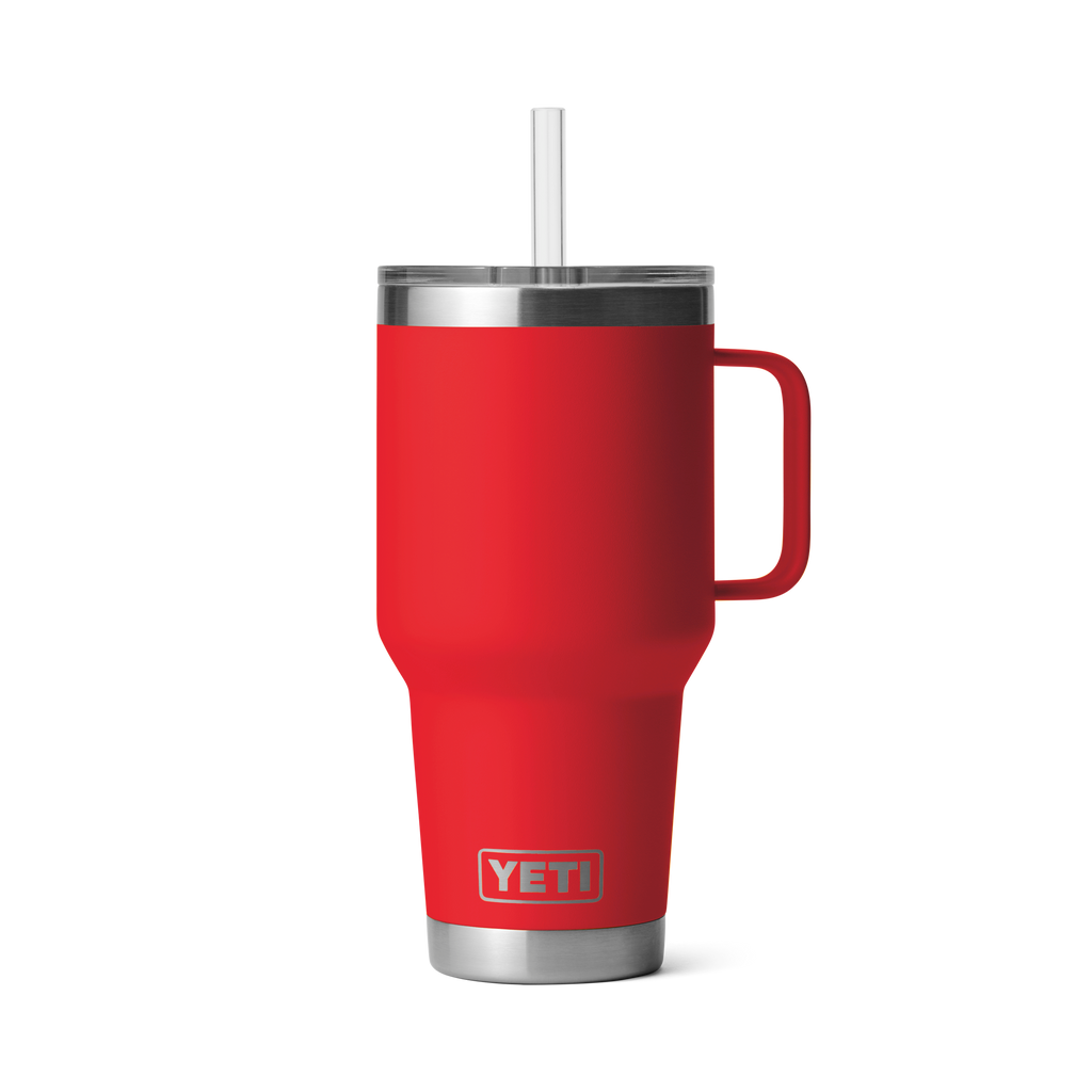 Yeti Rambler 35oz Mug With Straw Lid - Rescue Red