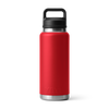 Yeti Rambler 36oz/1L Bottle with Chug Cap - Rescue Red