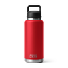 Yeti Rambler 36oz/1L Bottle with Chug Cap - Rescue Red