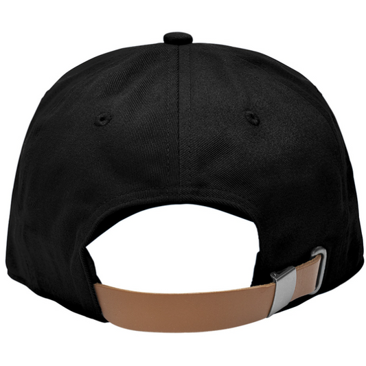 Yeti Logo Leather Soft Crown Hat - Black