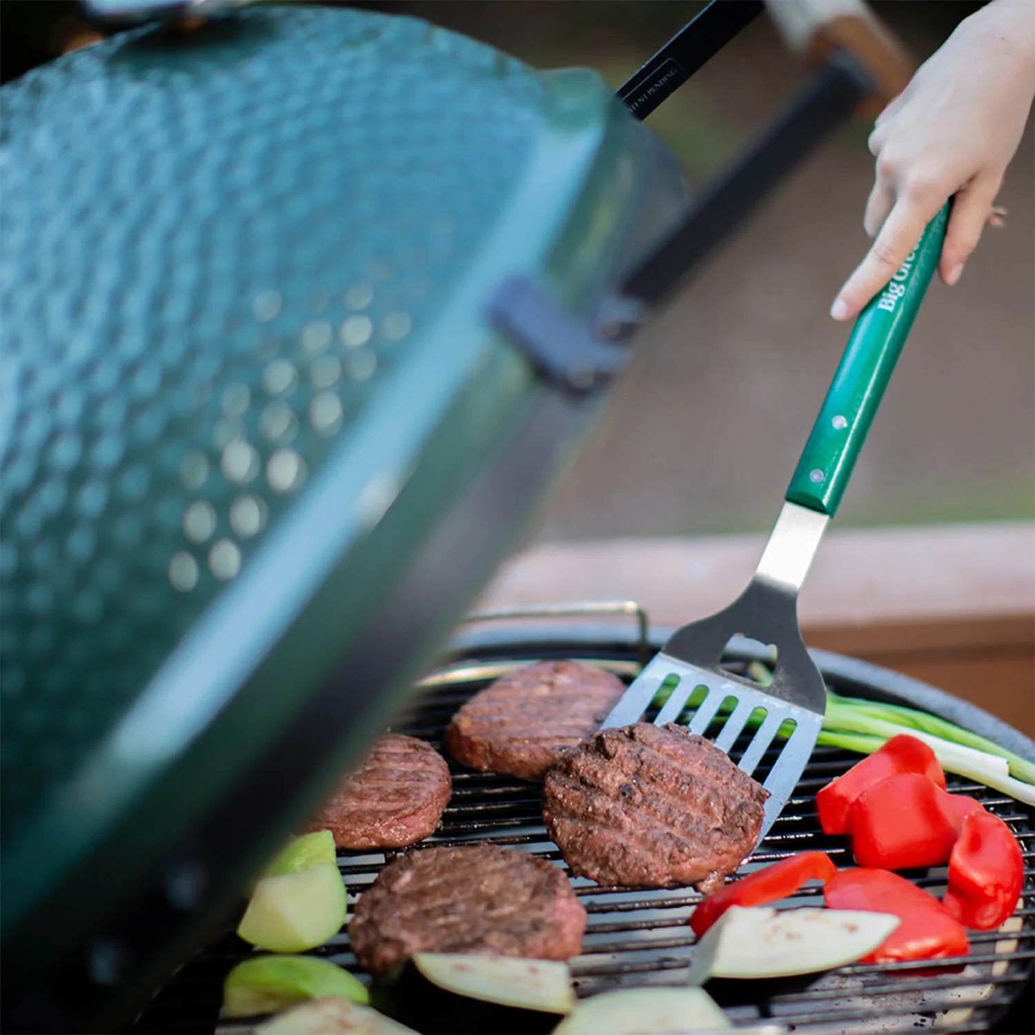 Big Green Egg Stainless BBQ Set With Wood Handles – Luxe Barbeque Company