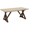 CRP Harvest Wide Dining Table With 2" Umbrella Hole