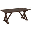 CRP Harvest Wide Dining Table With 2" Umbrella Hole