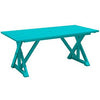 CRP Harvest Wide Dining Table With 2" Umbrella Hole