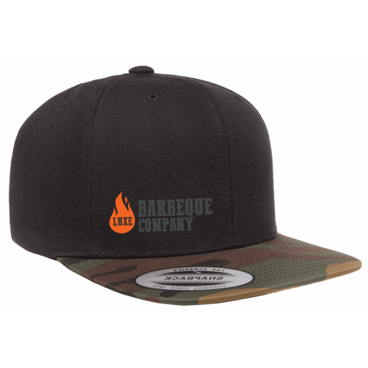 Luxe Barbeque Company Snap Back Hat - Camo Beak