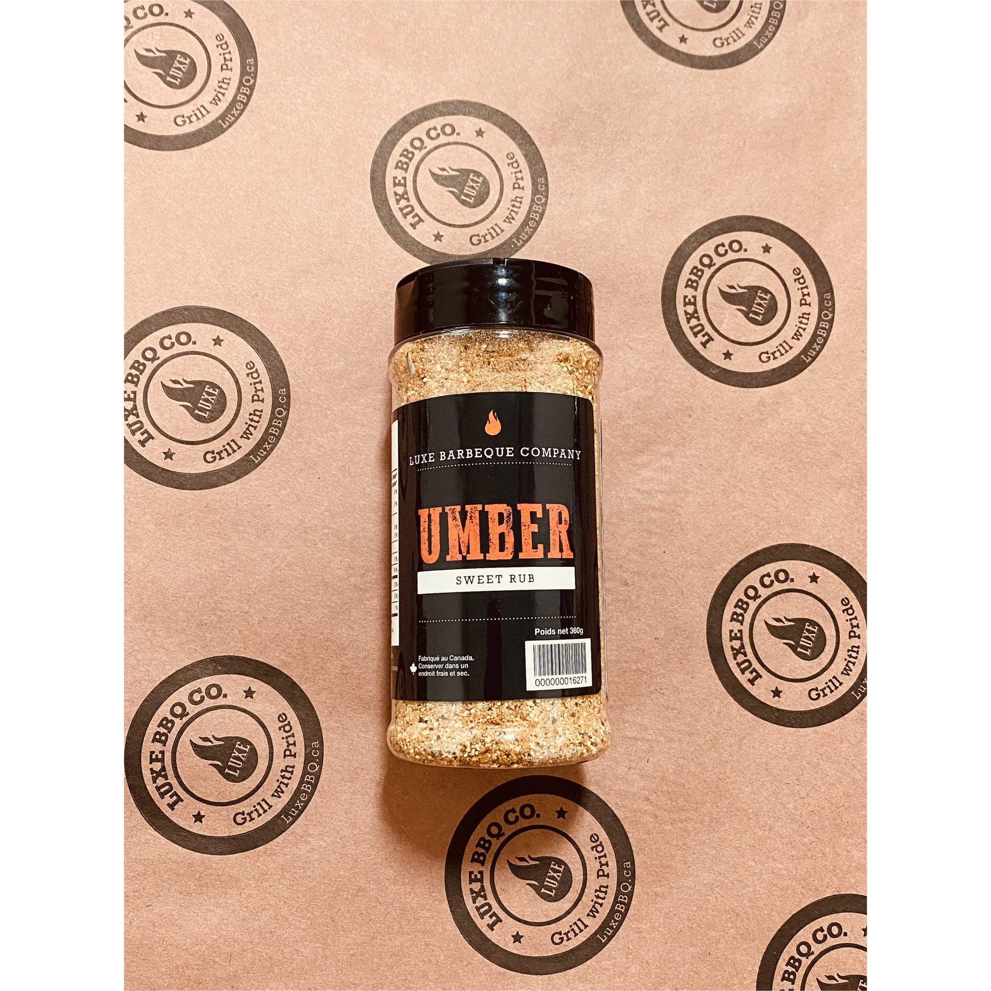 Umber Sweet Rub 360 G-Luxe Barbeque Company Winnipeg, Canada