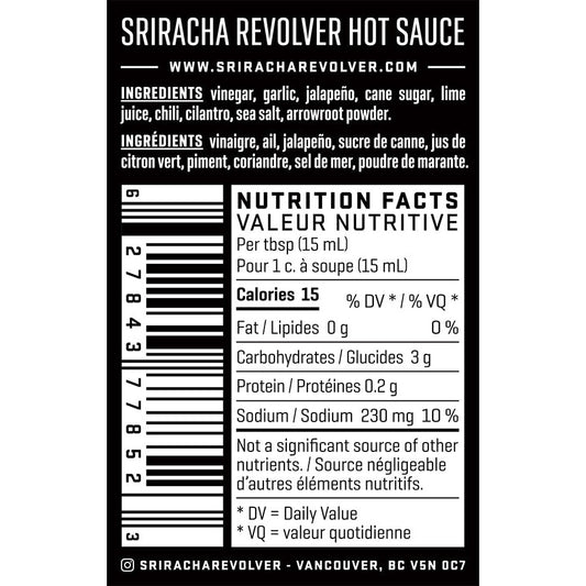 Sriracha Revolver - Cilantro & Lime Hot Sauce - 130ml