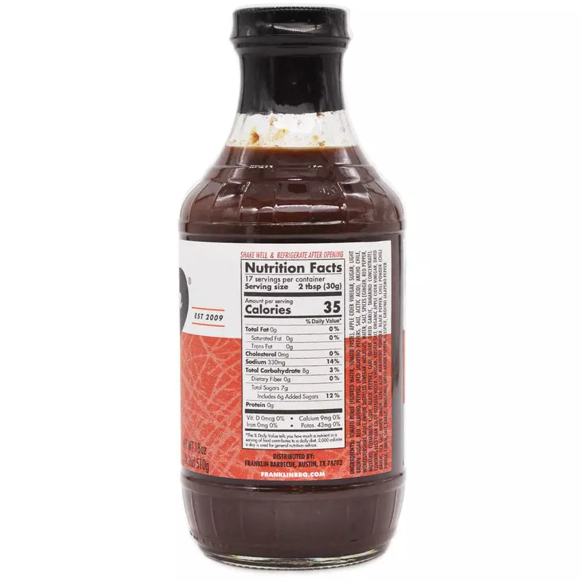 Franklin BBQ Sauce | Spicy BBQ | Luxe Barbeque Company Winnipeg, Canada